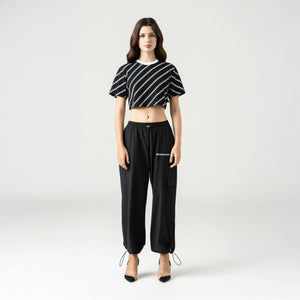 BRITANIA CROP TOP WOMEN BLACK