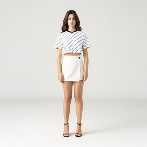 BRITANIA CROP TOP WOMEN WHITE