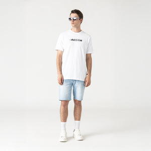 TARIK DENIM SHORT MEN BABY BLUE