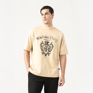 SHEVAL T-SHIRT OVERSIZED MEN IRISH CREAM