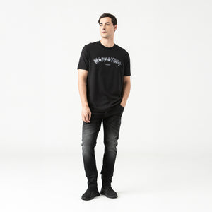 SMOKE T-SHIRT MEN BLACK