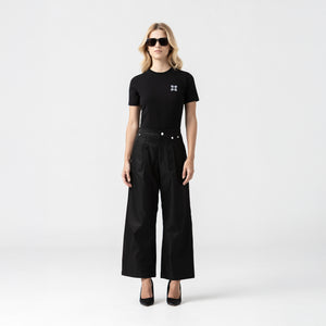 ADHRA T-SHIRT WOMEN BLACK METEORITE