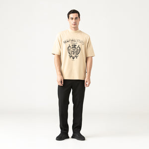 SHEVAL T-SHIRT OVERSIZED MEN IRISH CREAM