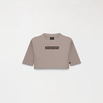 LEIRE CROP TOP WOMEN TAUPE GRAY