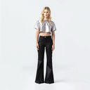 LENA CROP TOP WOMEN SILVER