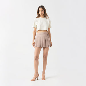 MED CROP TOP WOMEN WHITE ASPARAGUS