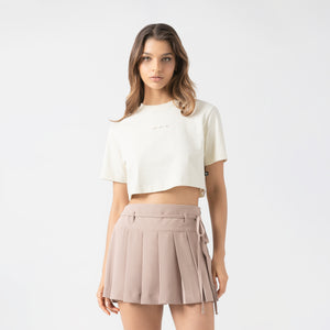 MED CROP TOP WOMEN WHITE ASPARAGUS