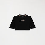 MED CROP TOP WOMEN BLACK