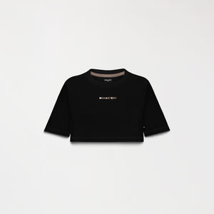 MED CROP TOP WOMEN BLACK