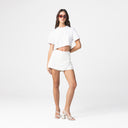 MERKEL CROP TOP WOMEN WHITE