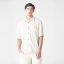 MONOGRAM SHIRT MEN WHITE ASPARAGUS