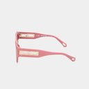 MSS2402-C8-53 MAIA SUNGLASSES WOMEN ROSE SHINY GOLD SOLID BROWN