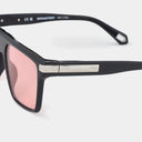 MSS2408-C1-56 ADUR SUNGLASSES MEN BLACK SHINY SILVER PINK