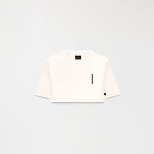 NEKANE CROP TOP WOMEN WHITE ASPARAGUS