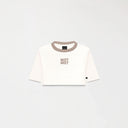 NOORA CROP TOP WOMEN WHITE ASPARAGUS