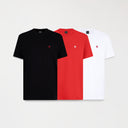 NOROLI PACK T-SHIRT MEN BLACK- WHITE- RED