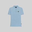 SUZUKA T-SHIRT POLO WOMEN FADED DENIM - Monastery