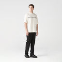 PRAETOR T-SHIRT OVERSIZED MEN EGRET