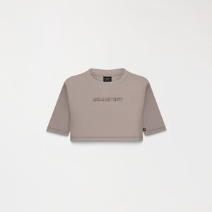 ROISIN CROP TOP WOMEN TAUPE GRAY