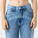 ROMY JEAN WOMEN BLUE DENIM