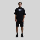 ROUGE T-SHIRT OVERSIZE BLACK - Monastery