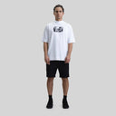 ROUGE T-SHIRT OVERSIZE WHITE - Monastery