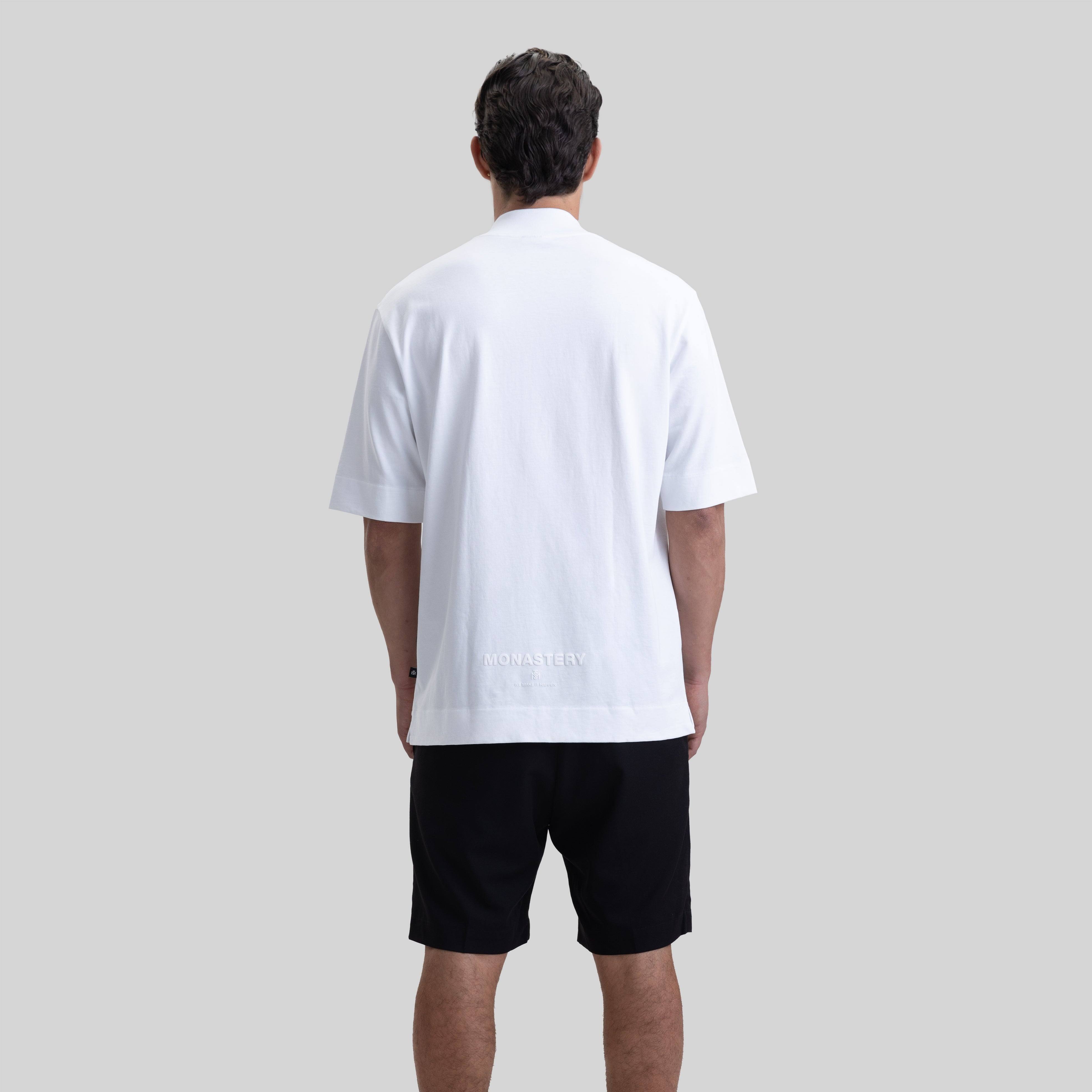 ROUGE T-SHIRT OVERSIZE WHITE - Monastery