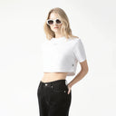 SAVANNA CROP TOP WOMEN WHITE
