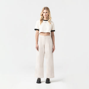 SENN CROP TOP WOMEN WHITECAP GRAY