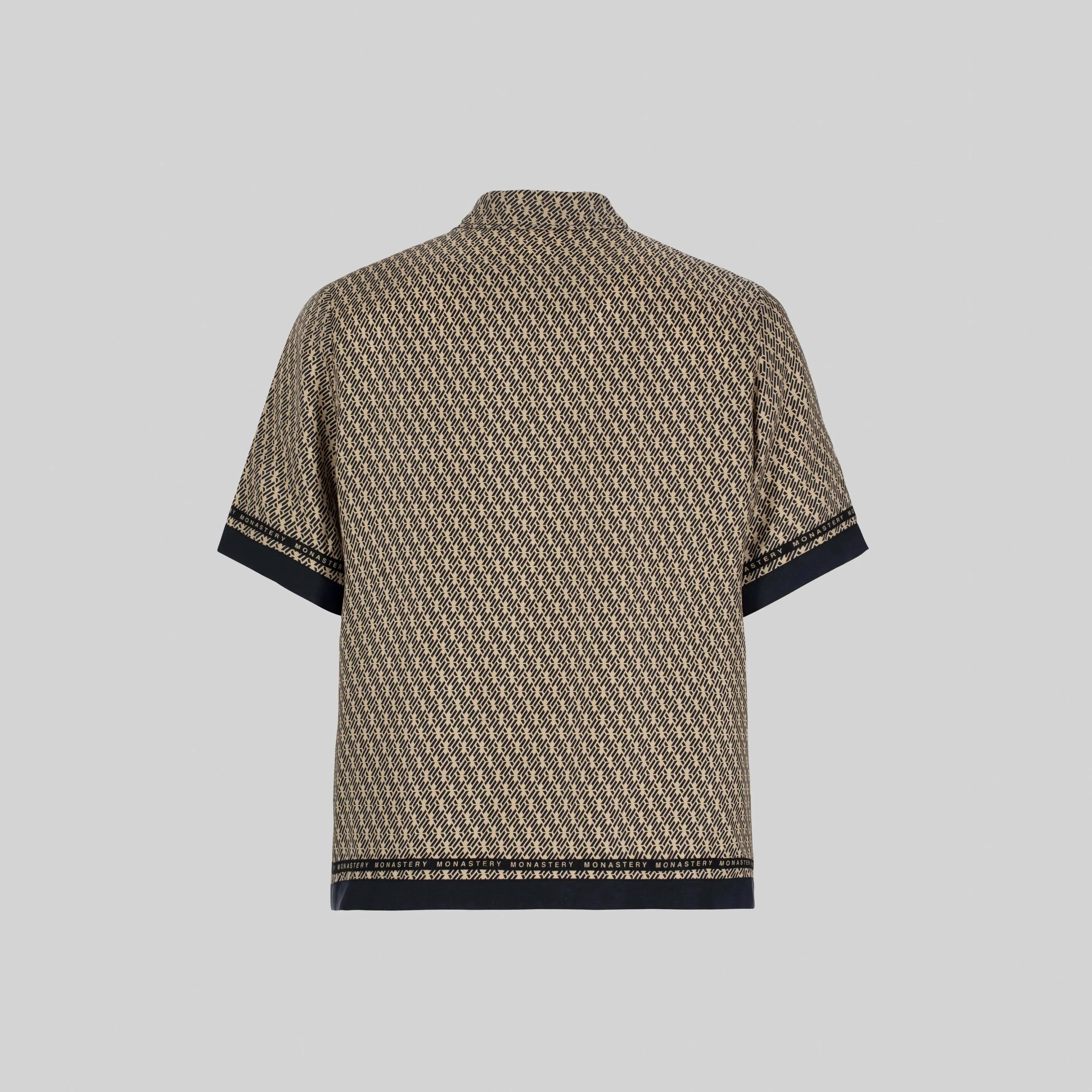 SILK SET MEN OVERSIZE SOLEIL BLACK SAFARI - Monastery