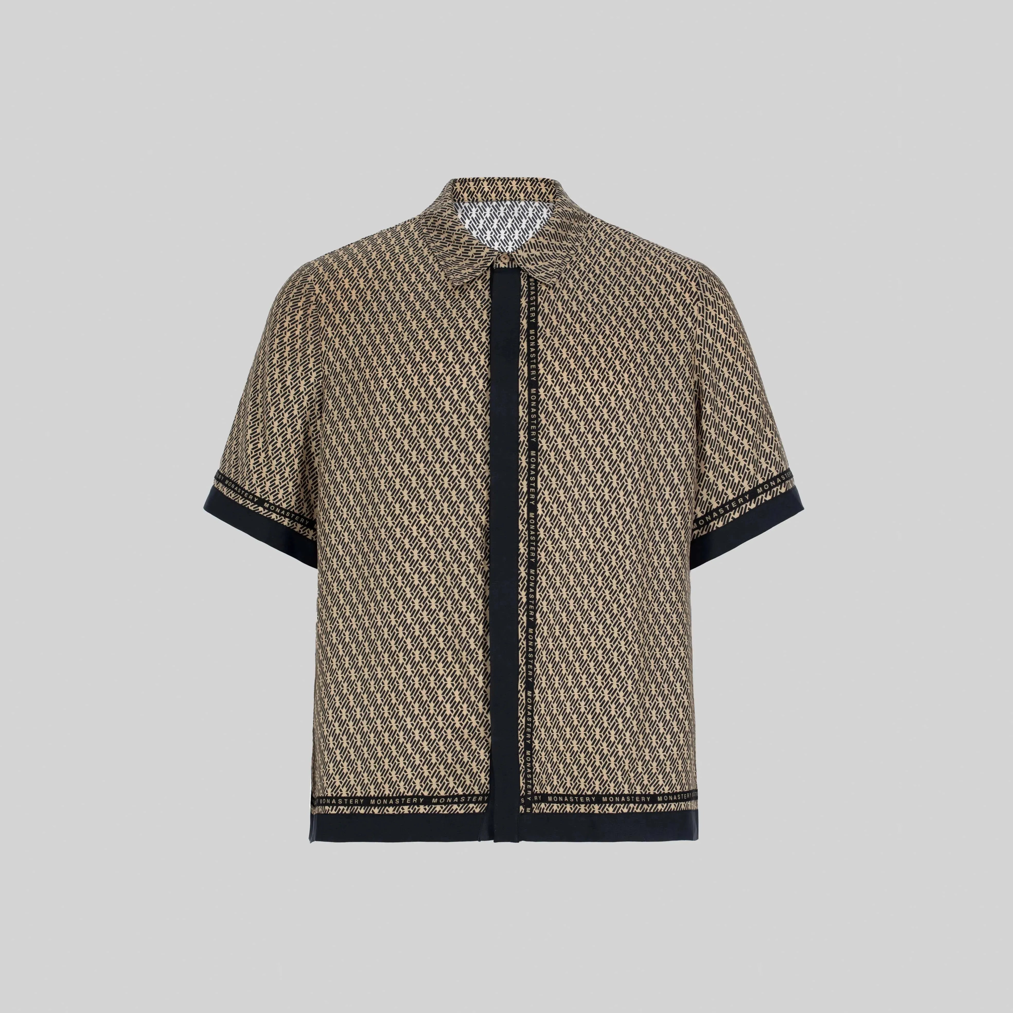 SILK SET MEN OVERSIZE SOLEIL BLACK SAFARI - Monastery