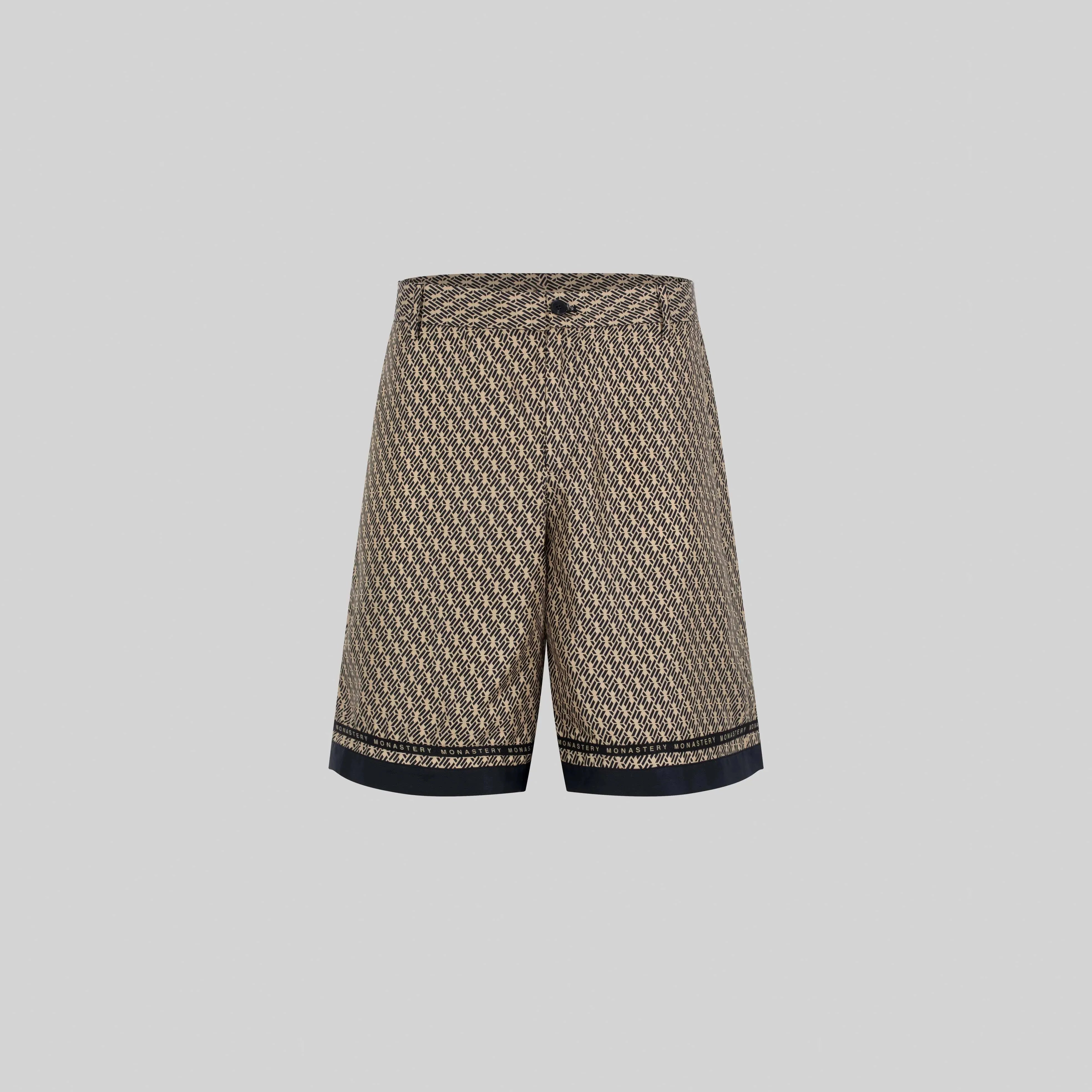 SILK SET MEN OVERSIZE SOLEIL BLACK SAFARI - Monastery