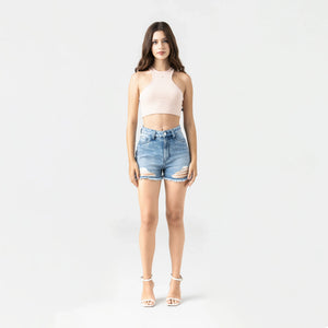 SIREN SHORT WOMEN BLUE DENIM