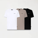 SKIP PACK T-SHIRT MEN BLACK- WHITE- TAUPE GRAY