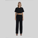 SKODA CROP TOP BLACK - Monastery