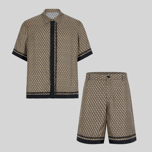 SILK SET MEN OVERSIZED SOLEIL BLACK SAFARI