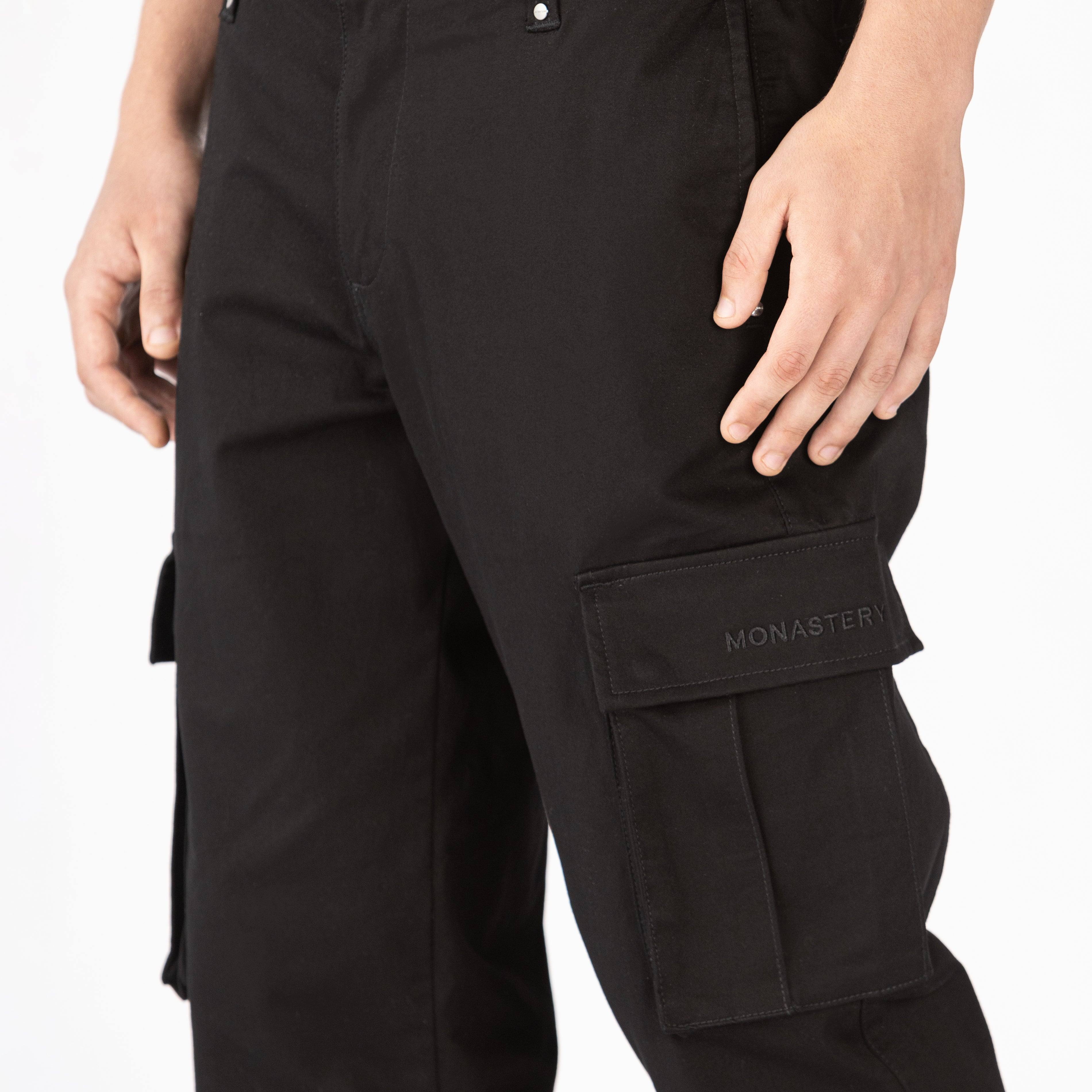 PANTALON CARGO TALVERTON NEGRO 3 - MONASTERY