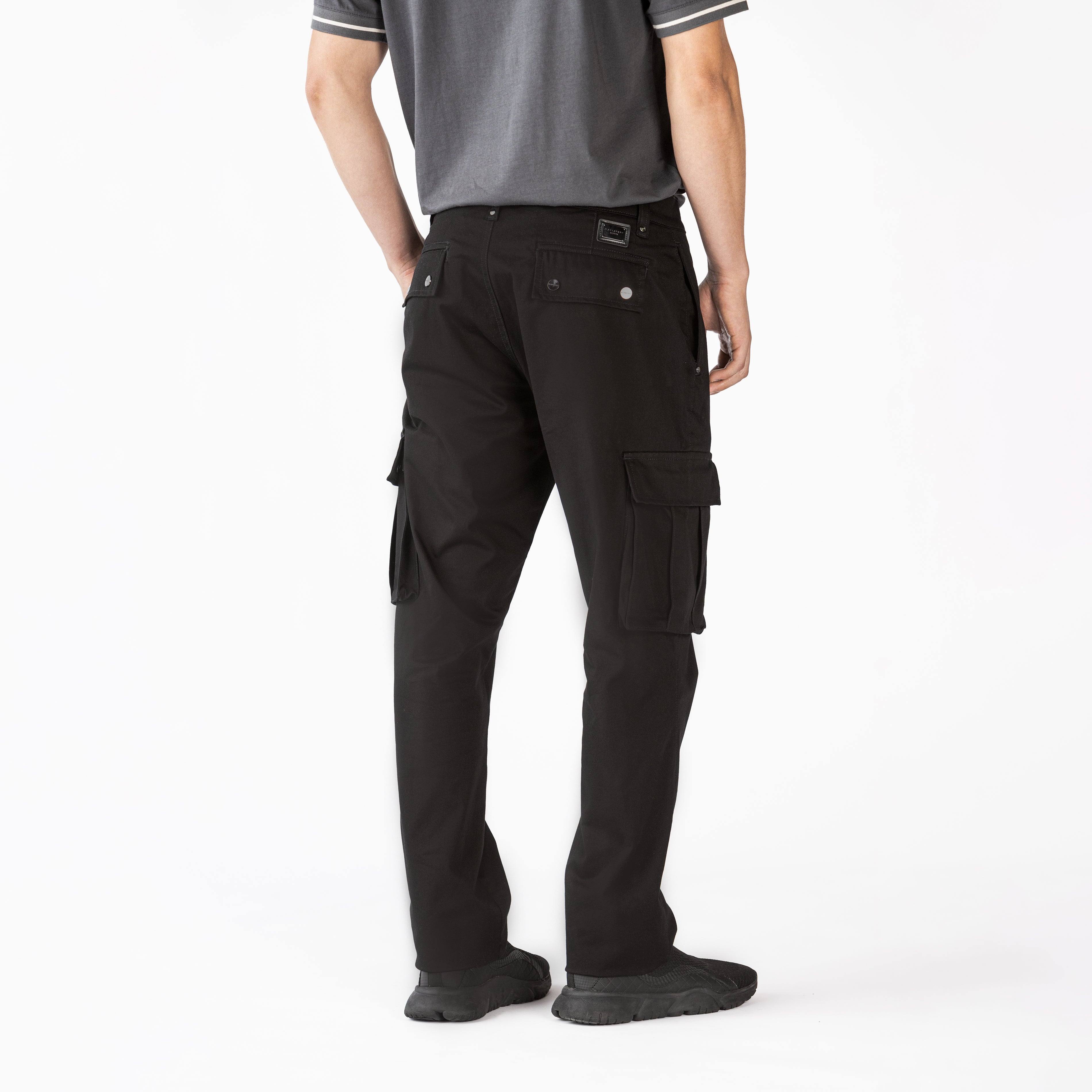 PANTALON CARGO TALVERTON NEGRO 4 - MONASTERY