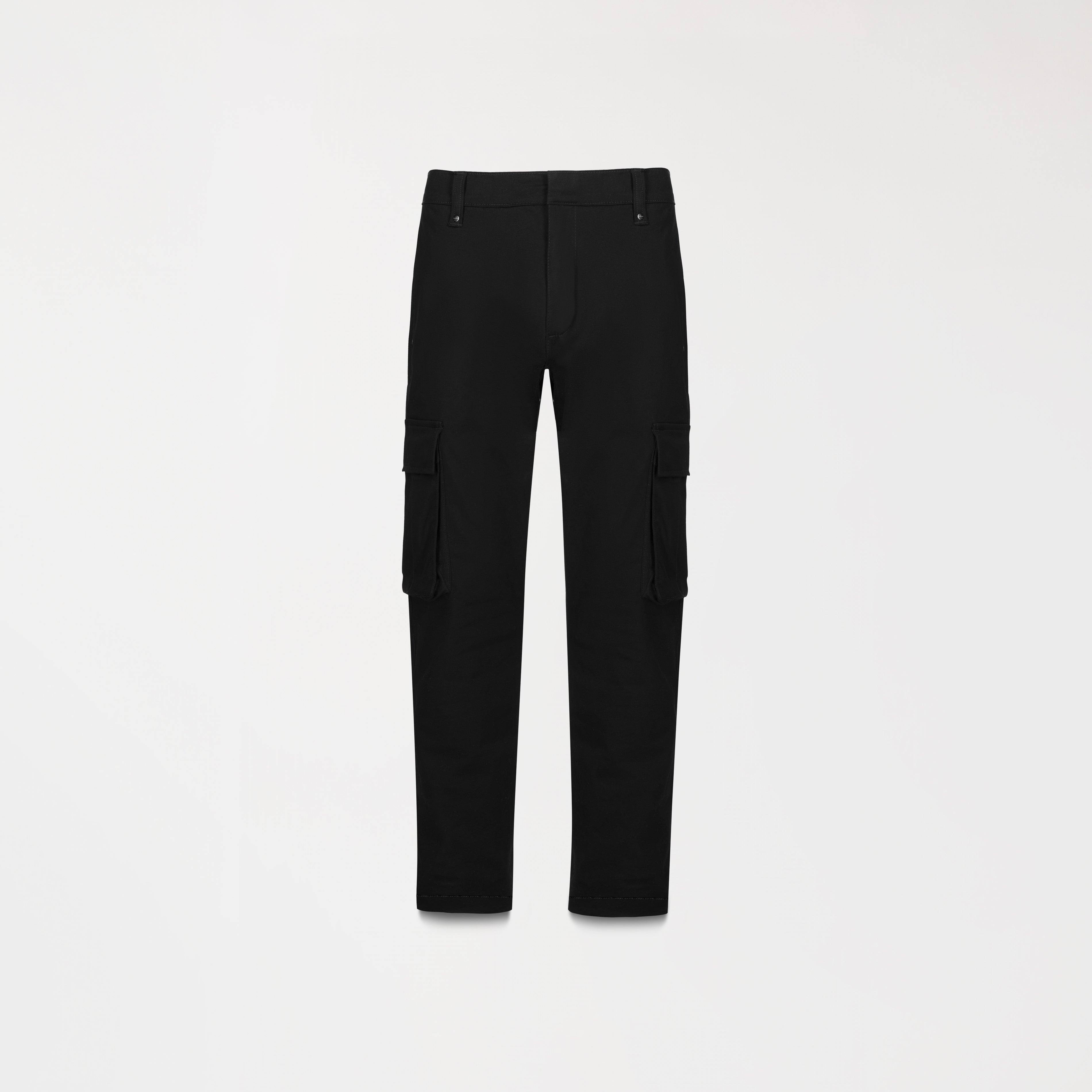 PANTALON CARGO TALVERTON NEGRO FRENTE - MONASTERY