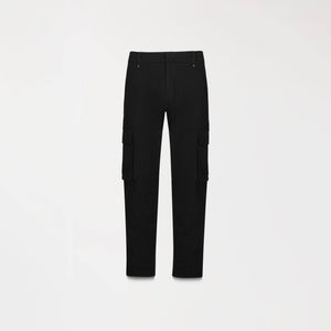 PANTALON CARGO TALVERTON NEGRO FRENTE - MONASTERY