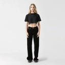 AMAL CROP TOP WOMEN BLACK
