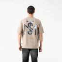 TUCKER T-SHIRT OVERSIZED MEN TAUPE GRAY