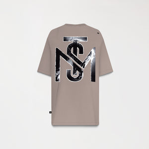 TUCKER T-SHIRT OVERSIZED MEN TAUPE GRAY