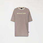 WARMBLOOD T-SHIRT OVERSIZED MEN TAUPE GRAY