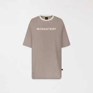 WARMBLOOD T-SHIRT OVERSIZED MEN TAUPE GRAY