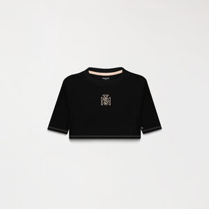YLAIA CROP TOP WOMEN BLACK