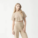 ALEXIA CROP TOP WOMEN IRISH CREAM - Monastery | Tienda Oficial Colombia