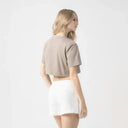 AMAL CROP TOP WOMEN TAUPE GRAY - Monastery | Tienda Oficial Colombia
