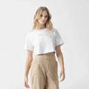 AMAL CROP TOP WOMEN WHITE - Monastery | Tienda Oficial Colombia