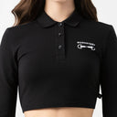 APRILE CROP TOP WOMEN BLACK - Monastery | Tienda Oficial Colombia